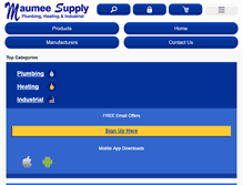 Tablet Screenshot of maumeesupply.com